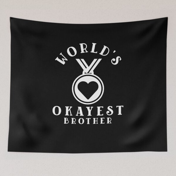 Item preview, World's Okayest Brother award  designed and sold by Dyna-Mix.