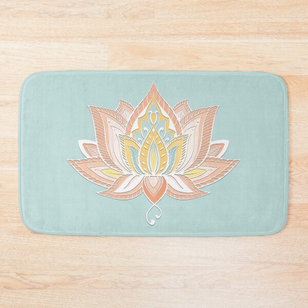 Item preview, Lotus Mandala (Peach, Butterscotch Yellow, and Green) designed and sold by squishyrainbow.