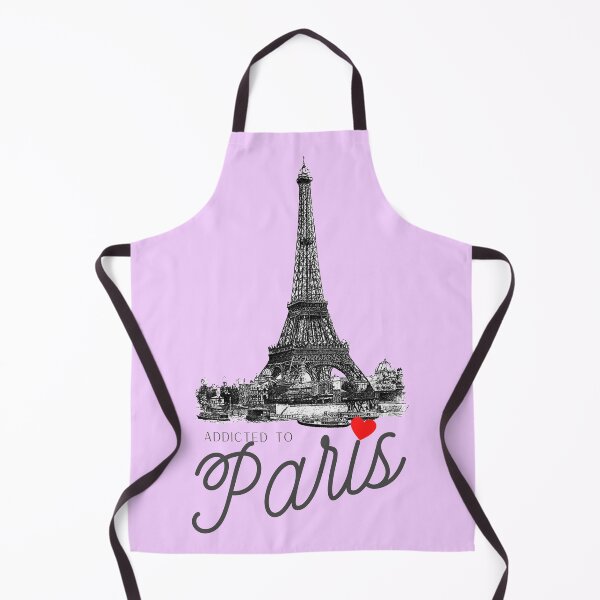 Item preview, Addicted to Paris: for lovers of the Eiffel Tower, France, parisienne, all things Paris, with purple background designed and sold by meraviglioso.