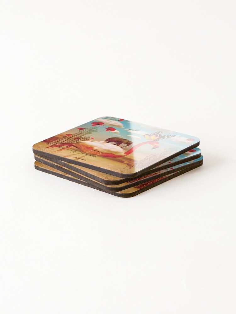 Thumbnail 4 of 5, Coasters (Set of 4), Spring designed and sold by digidiart.