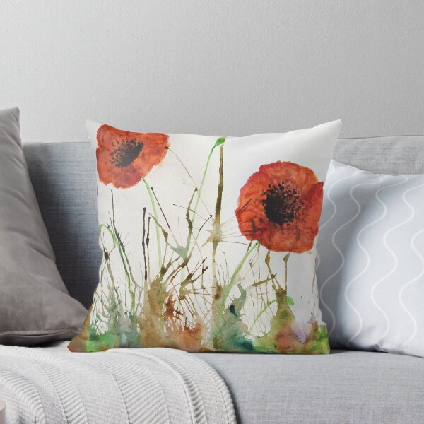 Item preview, Orange Poppies in the grass designed and sold by George Hutton Hunter.