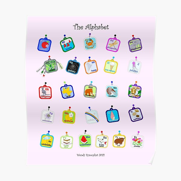 The Alphabet 2021 (fairy pink) Poster