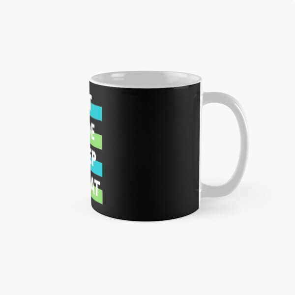 Aperçu de l'œuvre Eat Code Sleep Repeat | Collection Geek créée et vendue par Viombhte-Prints.