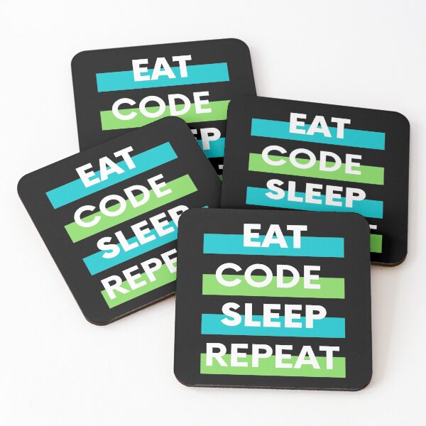 Item preview, Eat Code Sleep Repeat | Geek Collection designed and sold by Viombhte-Prints.