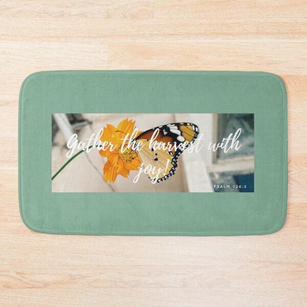 Item preview, Gather The Harvest With Joy! - Psalm 126:5 Yellow Flower Butterfly designed and sold by Masayakana.