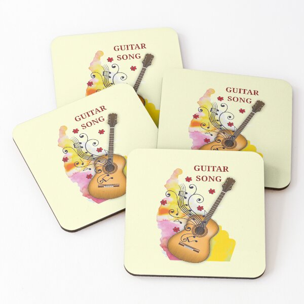 Item preview, classical guitar notes stave flowers designed and sold by loiret1958.
