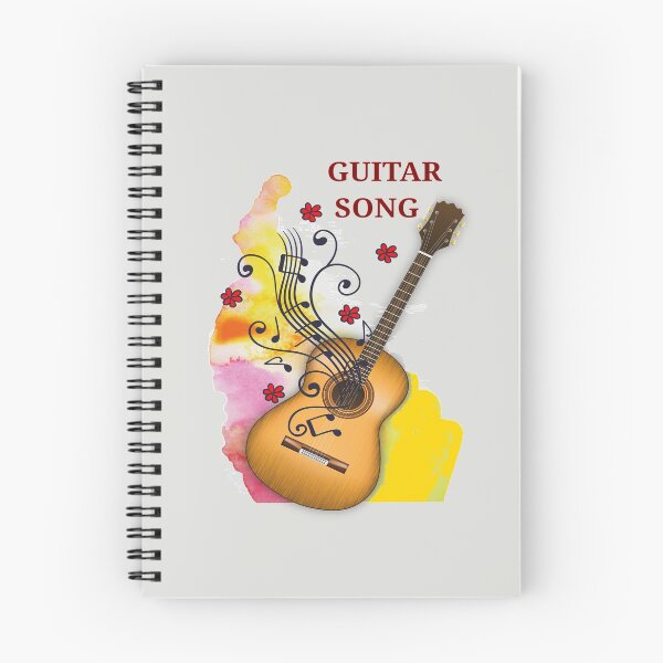 Item preview, classical guitar notes stave flowers designed and sold by loiret1958.