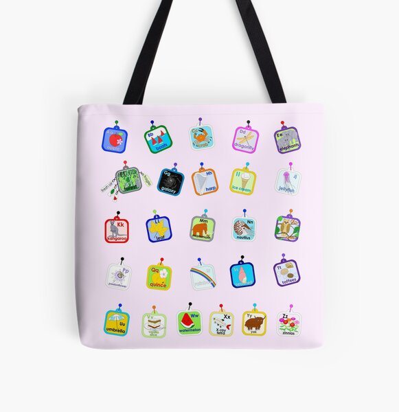 The Alphabet 2021 (fairy pink) All Over Print Tote Bag