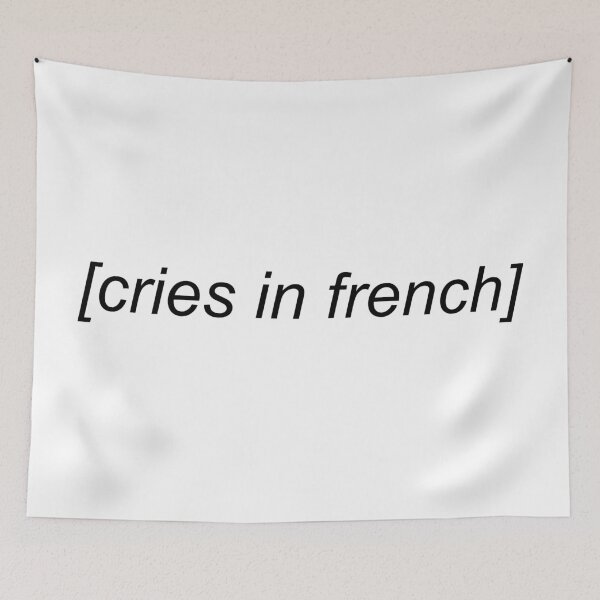 Item preview, Cries in French Subtitle designed and sold by Sour Soul.