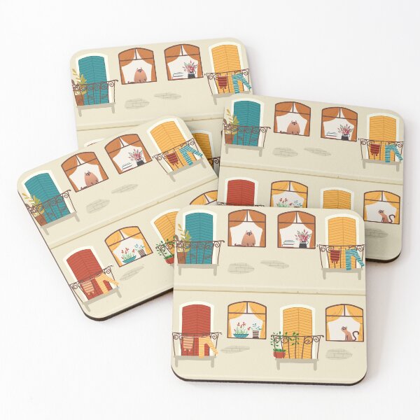 Item preview, Cats in Windows designed and sold by space-kitten.