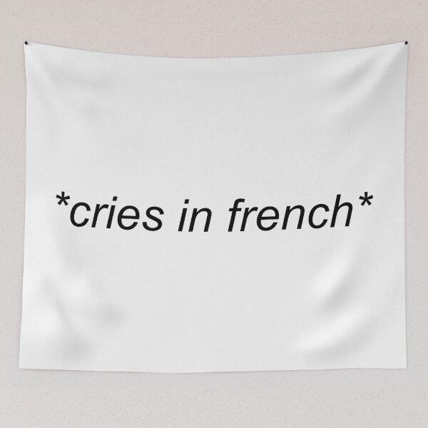 Item preview, Cries in French Subtitles designed and sold by Sour Soul.