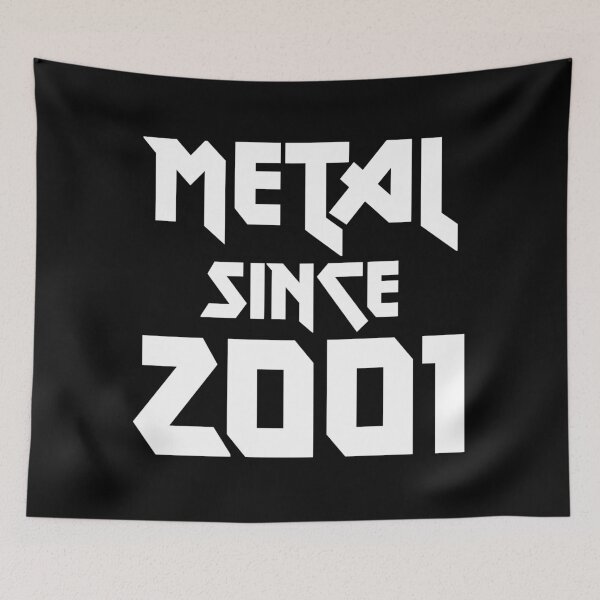 Item preview, Gift for 20 Year Old Metal Since 2001 20th Birthday designed and sold by WPahat.