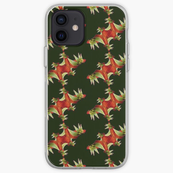 D1G1TAL-M00DZ ~ FLORAL ~ FRACTALS ~ Red Kangaroo Paw OT-Fractals Variations by tasmanianartist 130619 iPhone Soft Case