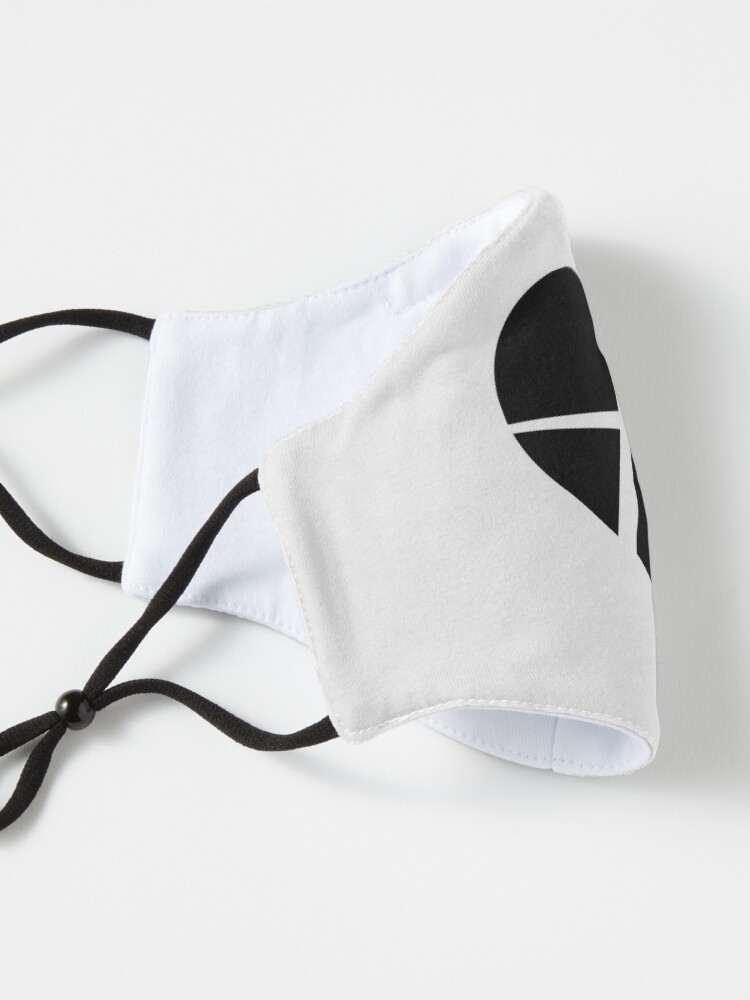 Alternate view of Black Relationship Anarchy Heart Mask