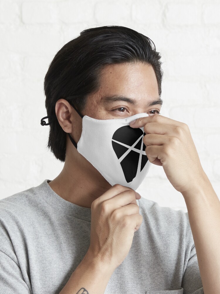 Alternate view of Black Relationship Anarchy Heart Mask