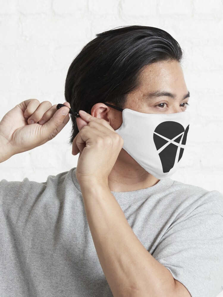Alternate view of Black Relationship Anarchy Heart Mask