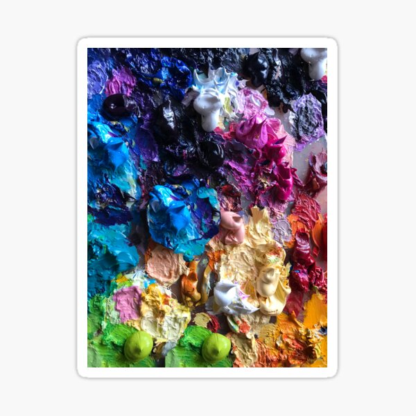 Oil paint Pallet Sticker