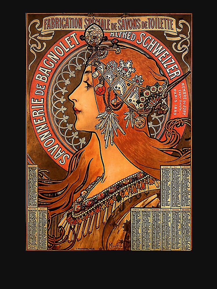 Savonnerie de Bagnolet by Alphonse Mucha (Reproduction) by RozAbellera