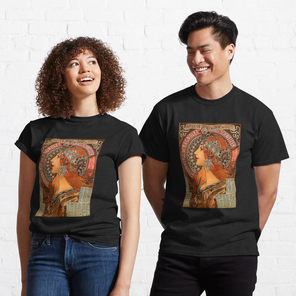 Savonnerie de Bagnolet by Alphonse Mucha (Reproduction) Classic T-Shirt