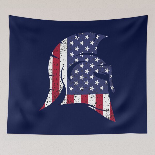Item preview, USA Flag American Pride Spartan Helmet  designed and sold by odrito.