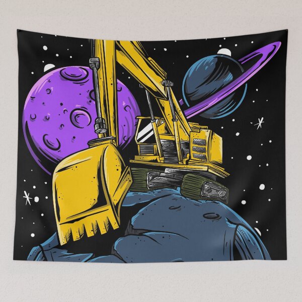 Item preview, Excavator moon galaxy designed and sold by damnoverload.