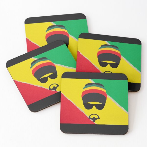 Artikelvorschau, Rastaman Figur mit Sonnenbrille und guter Stimmung entworfen und verkauft von cheeseonbread.