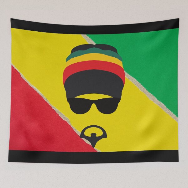 Artikelvorschau, Rastaman Figur mit Sonnenbrille und guter Stimmung entworfen und verkauft von cheeseonbread.