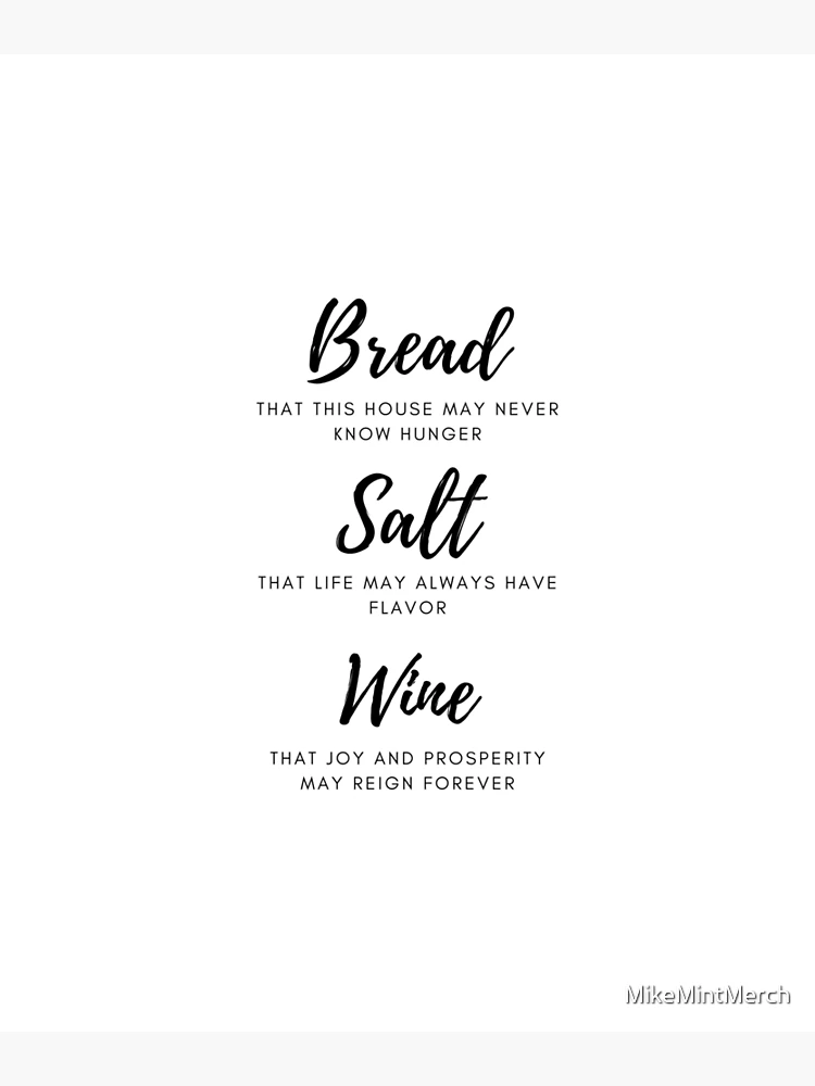 Bread Salt Wine Printable Free Bread Salt Wine Printable Free