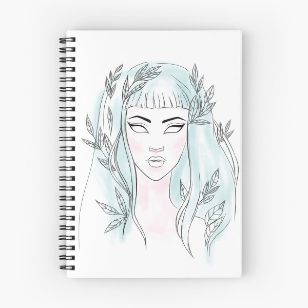 Item preview, mystical nymph girl with blue hair designed and sold by mimiart126.