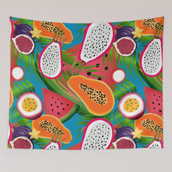 Item preview, Tropical,exotic fruits,colourful,summer pattern  designed and sold by MariaMarinova.