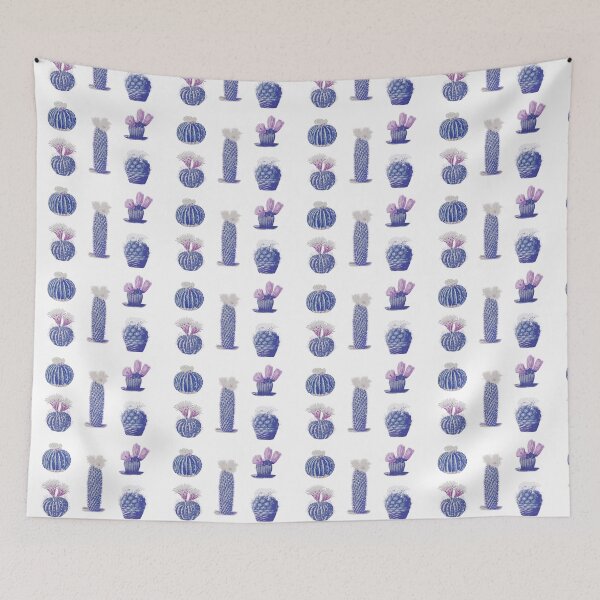 Item preview,  Retro vintage blue tint Cactus graphic design designed and sold by DesignHouse07.