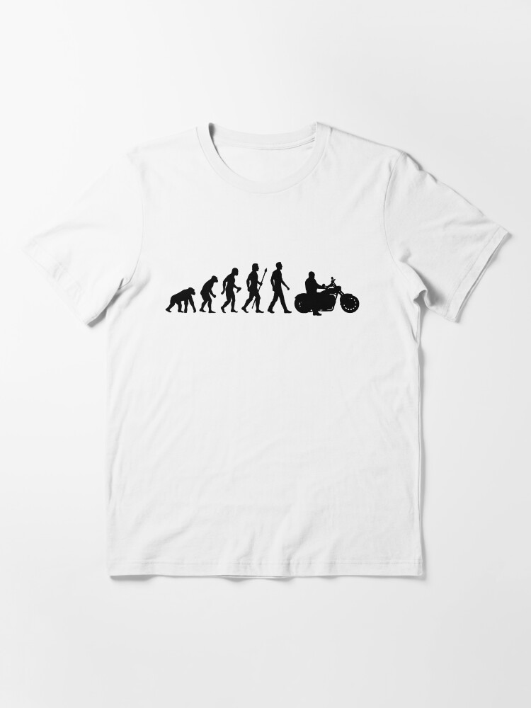 Alternative Ansicht von Entwicklung des Mannes Motorrad Essential T-Shirt