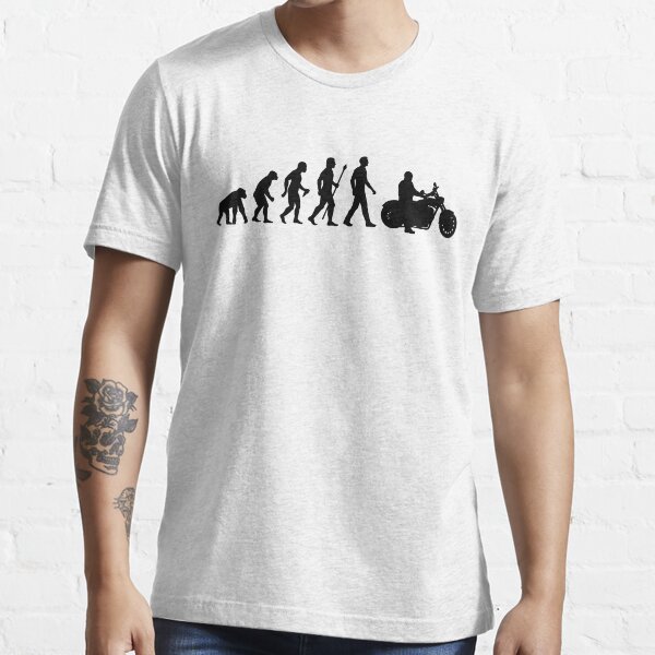 Evolution of Man Motorcycle Essential T-Shirt