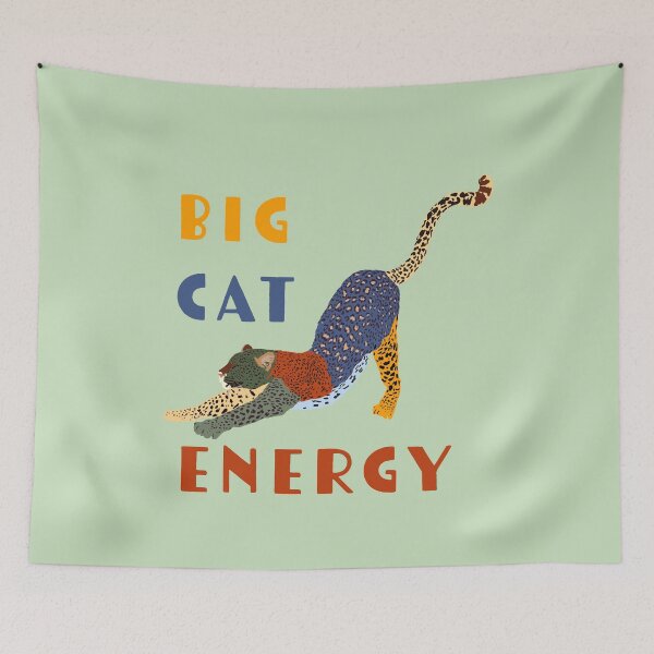 Item preview, Big Cat Energy - Boho Leopard Print - Big Cat - Large Text- Cute Leopard T Shirt designed and sold by Gallerisa.
