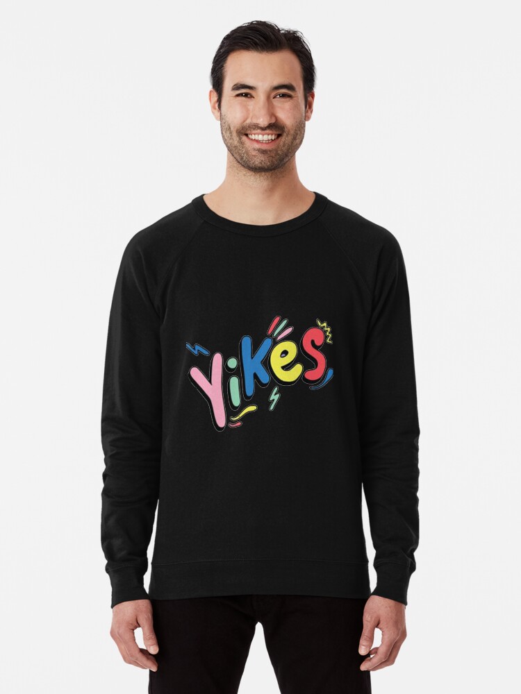 Eddy burback Merch Yikes Rainbow Lightweight Sweatshirt