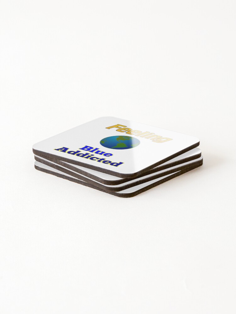 Thumbnail 4 of 5, Coasters (Set of 4), Feeling Blue Addicted designed and sold by RGRamsey.