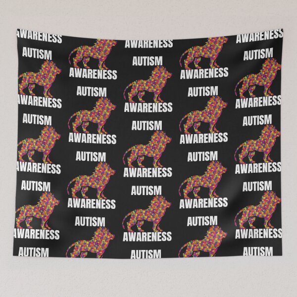 Item preview, AUTISM AWARENESS, AUTISIM ART, PUZZLE WORK LION designed and sold by R B Chrystal.