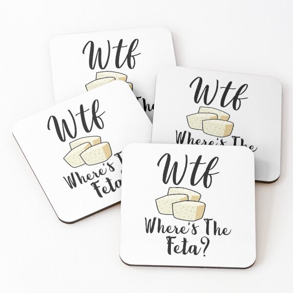 Item preview, WTF Where's The Feta Funny Feta Cheese Lover Quotes designed and sold by Scratches Tees.