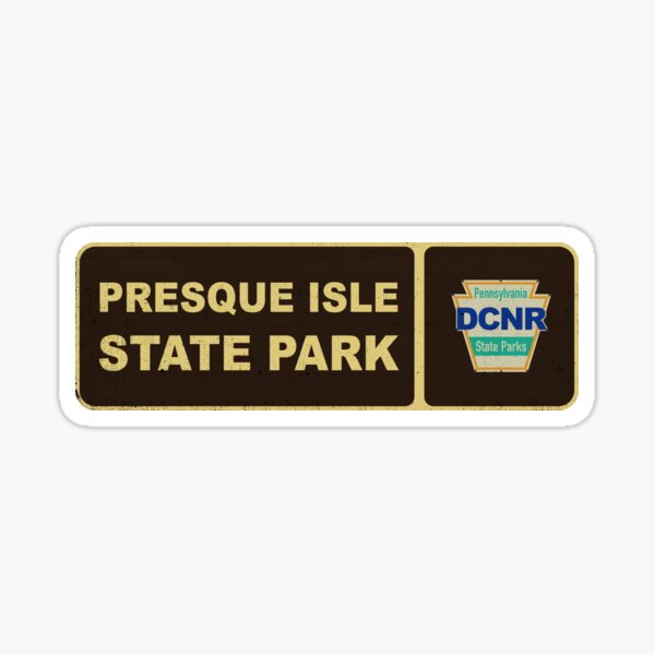 Presque Isle State Park Pennsylvania USA Retro Sticker