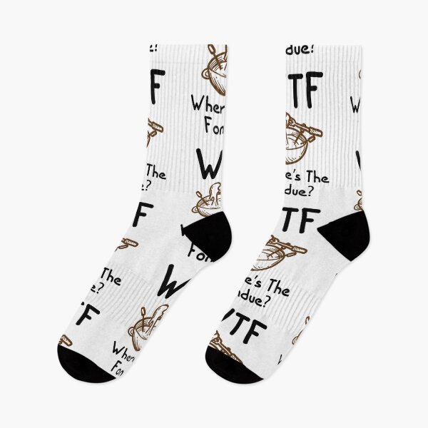 Item preview, WTF  Where's The Fondue Funny Cheese Fondue Lover Quotes designed and sold by Scratches Tees.