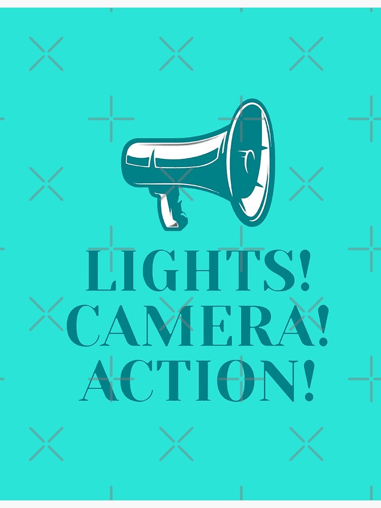 Lights Camera Action Film Set Poster For Sale By Melisandreart