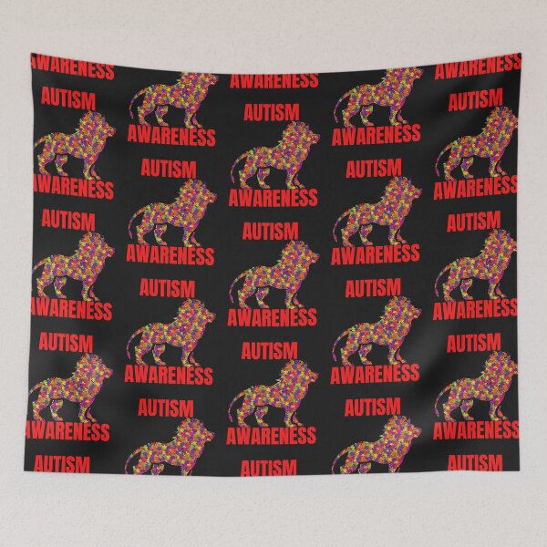 Item preview, AUTISM AWARENESS, AUTISIM ART, PUZZLE WORK LION designed and sold by R B Chrystal.