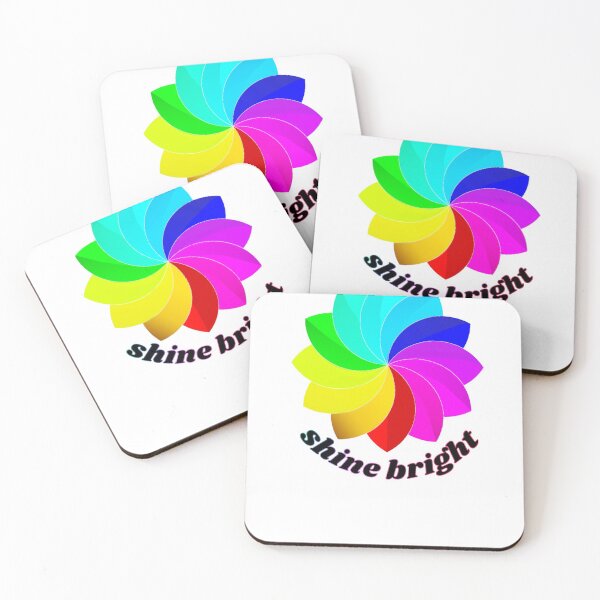 Item preview, shine bright rainbow flower designed and sold by advicestechno.