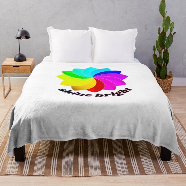 Item preview, shine bright rainbow flower designed and sold by advicestechno.