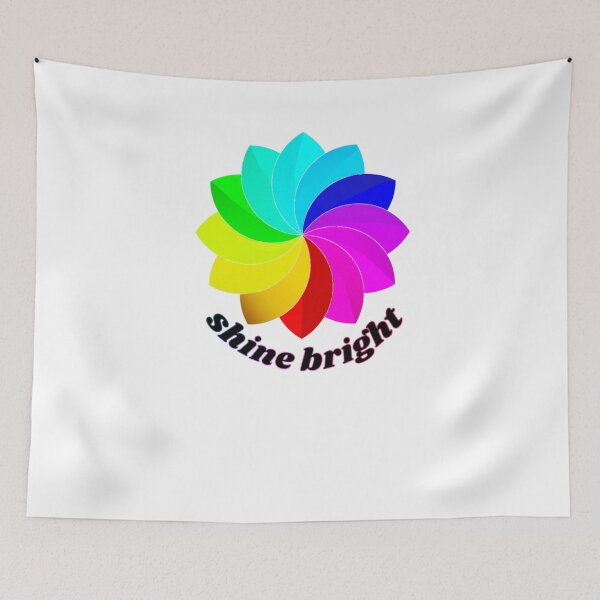 Item preview, shine bright rainbow flower designed and sold by advicestechno.