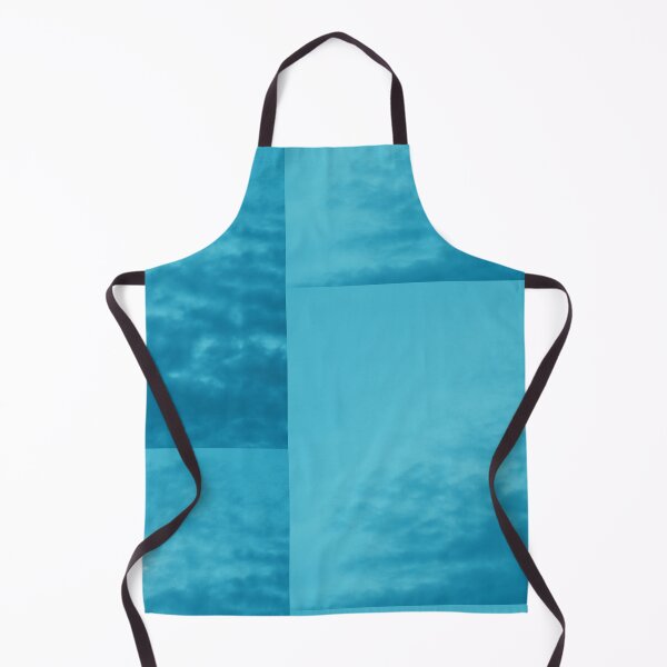 Item preview, Turquoise and sky blue color clouded sky with white moon designed and sold by FCEalin.