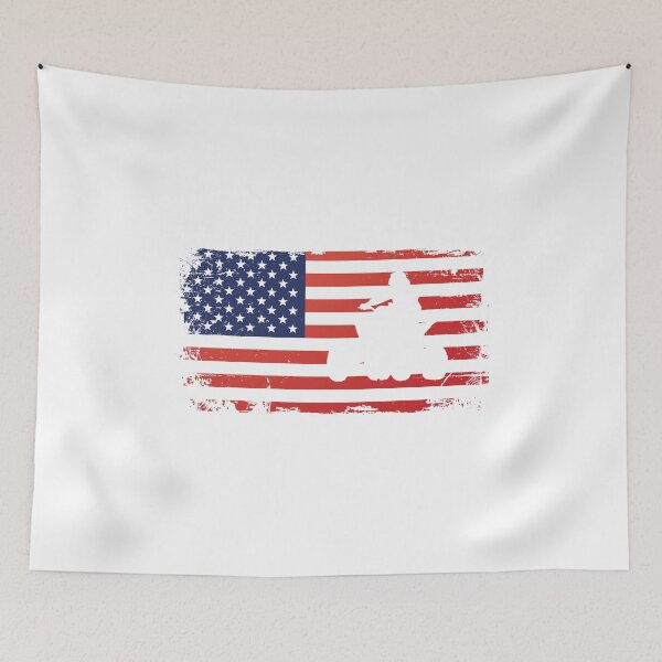 Artikelvorschau, Quad Biker America Flag Motivational USA Offroading entworfen und verkauft von Scratches Tees.