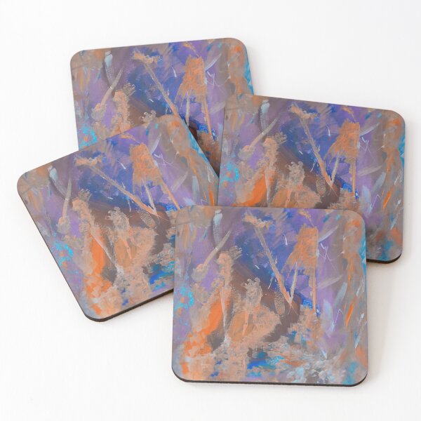Item preview, very colorful abstract art, orange designed and sold by Barolina.