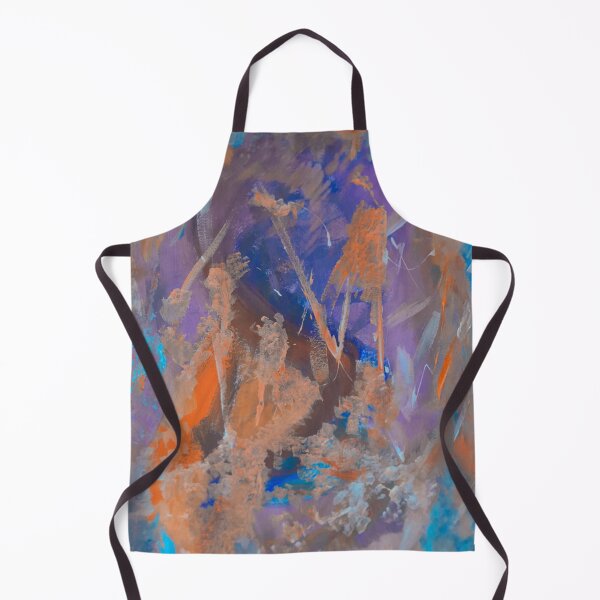 Item preview, very colorful abstract art, orange designed and sold by Barolina.