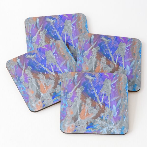 Item preview, very colorful abstract art, grey designed and sold by Barolina.